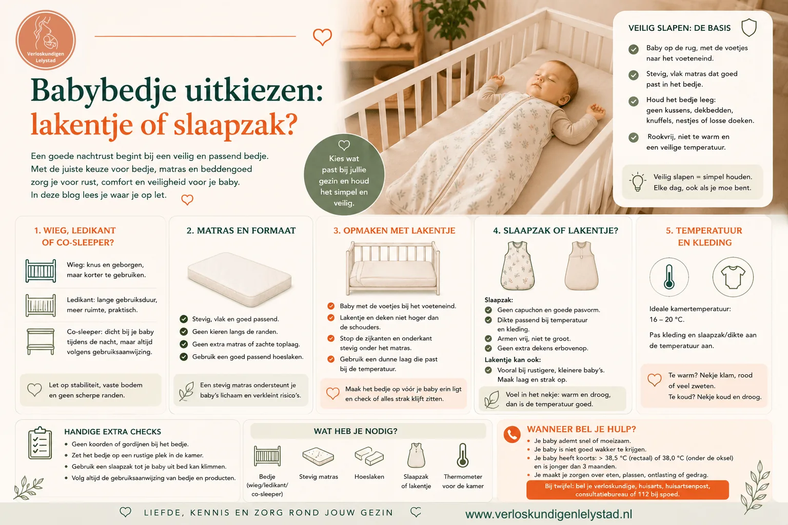Babybedje uitkiezen: lakentje of slaapzak?