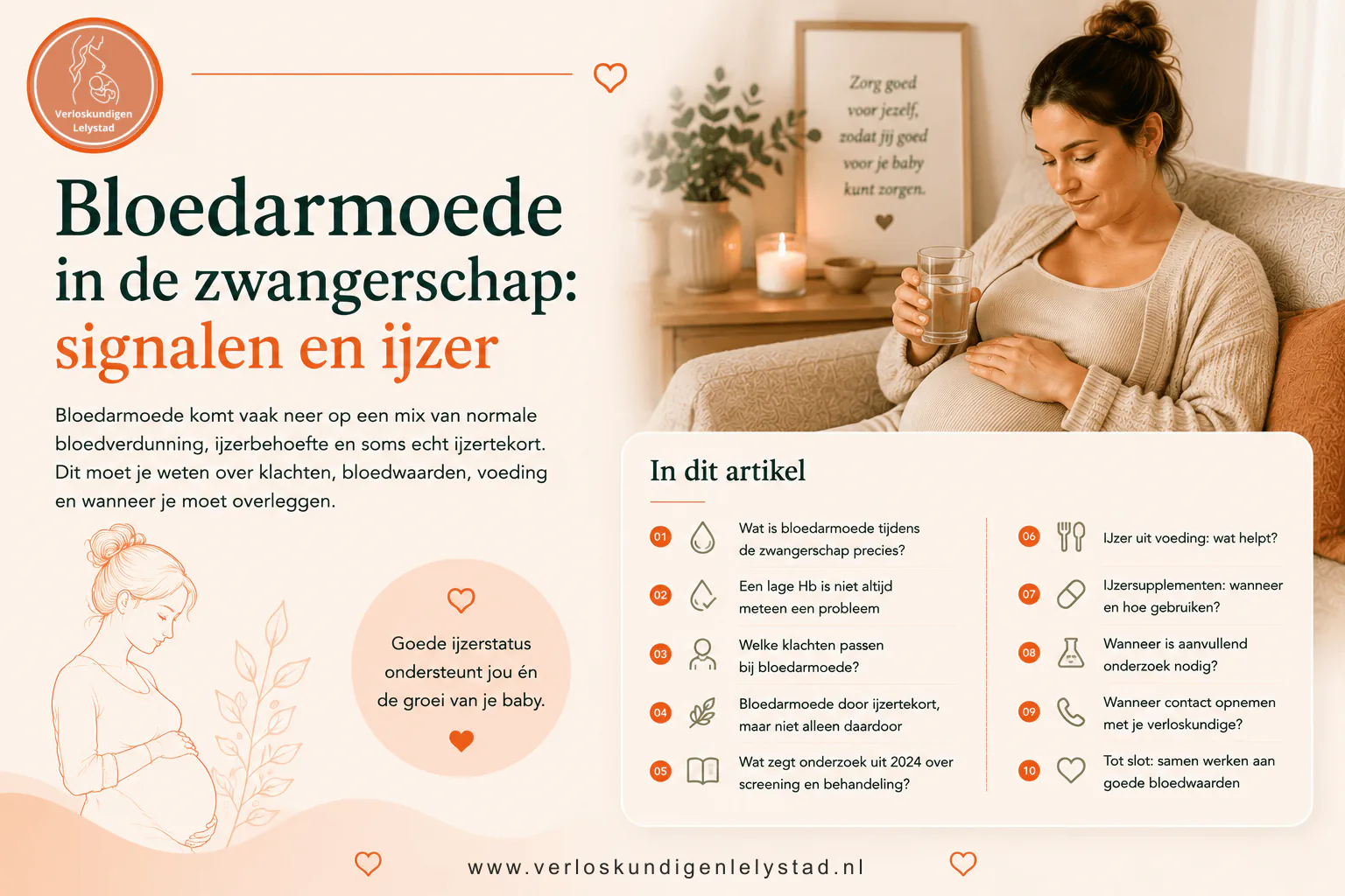 Bloedarmoede in de zwangerschap: signalen en ijzer