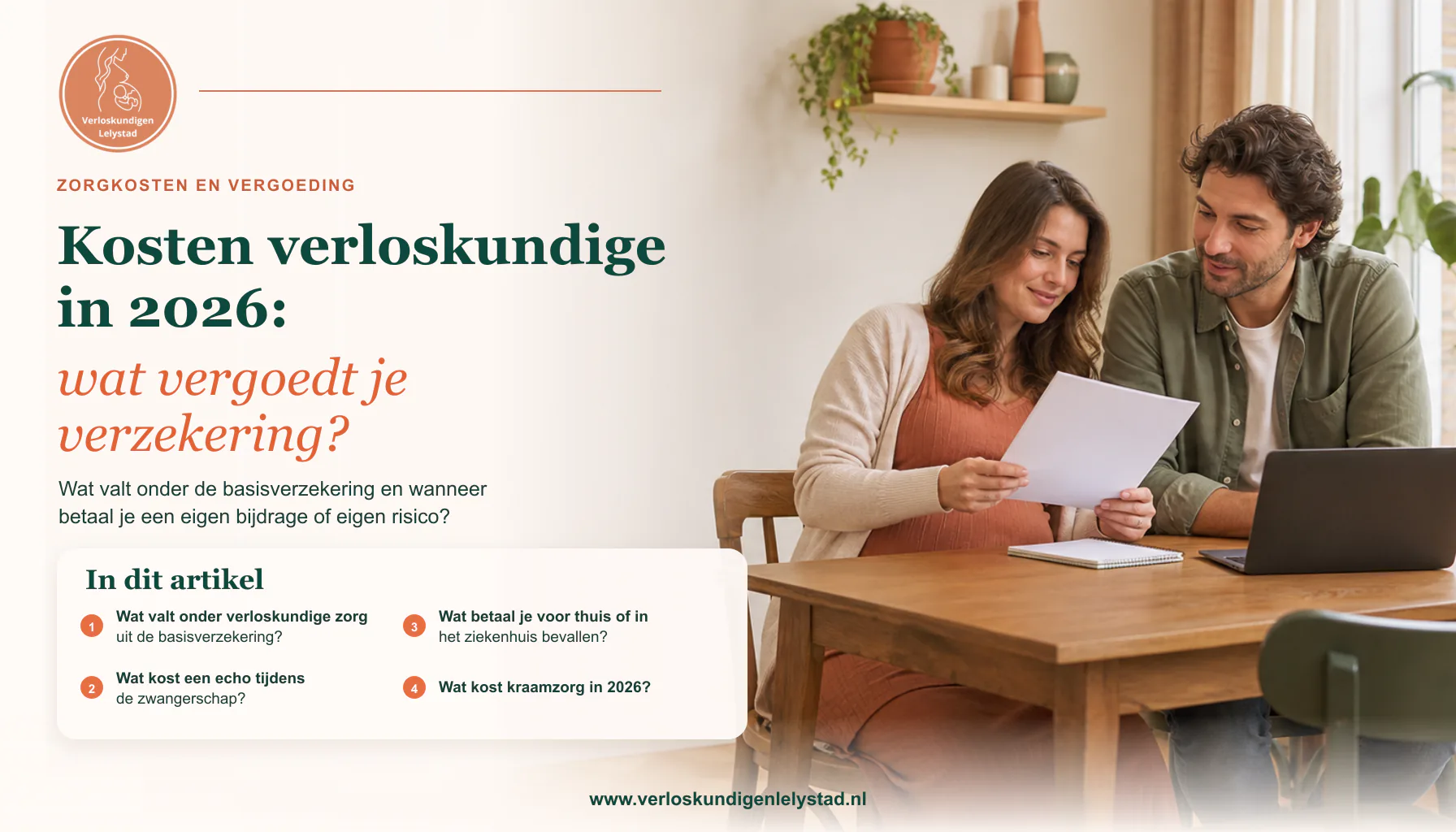 Kosten verloskundige in 2026: wat vergoedt je verzekering?