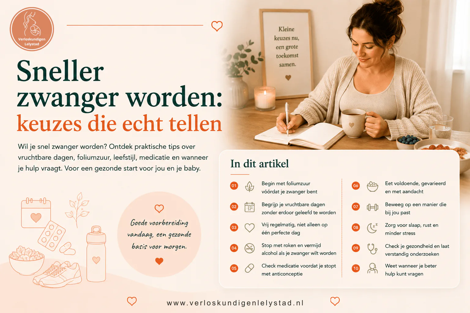 Sneller zwanger worden: keuzes die echt tellen