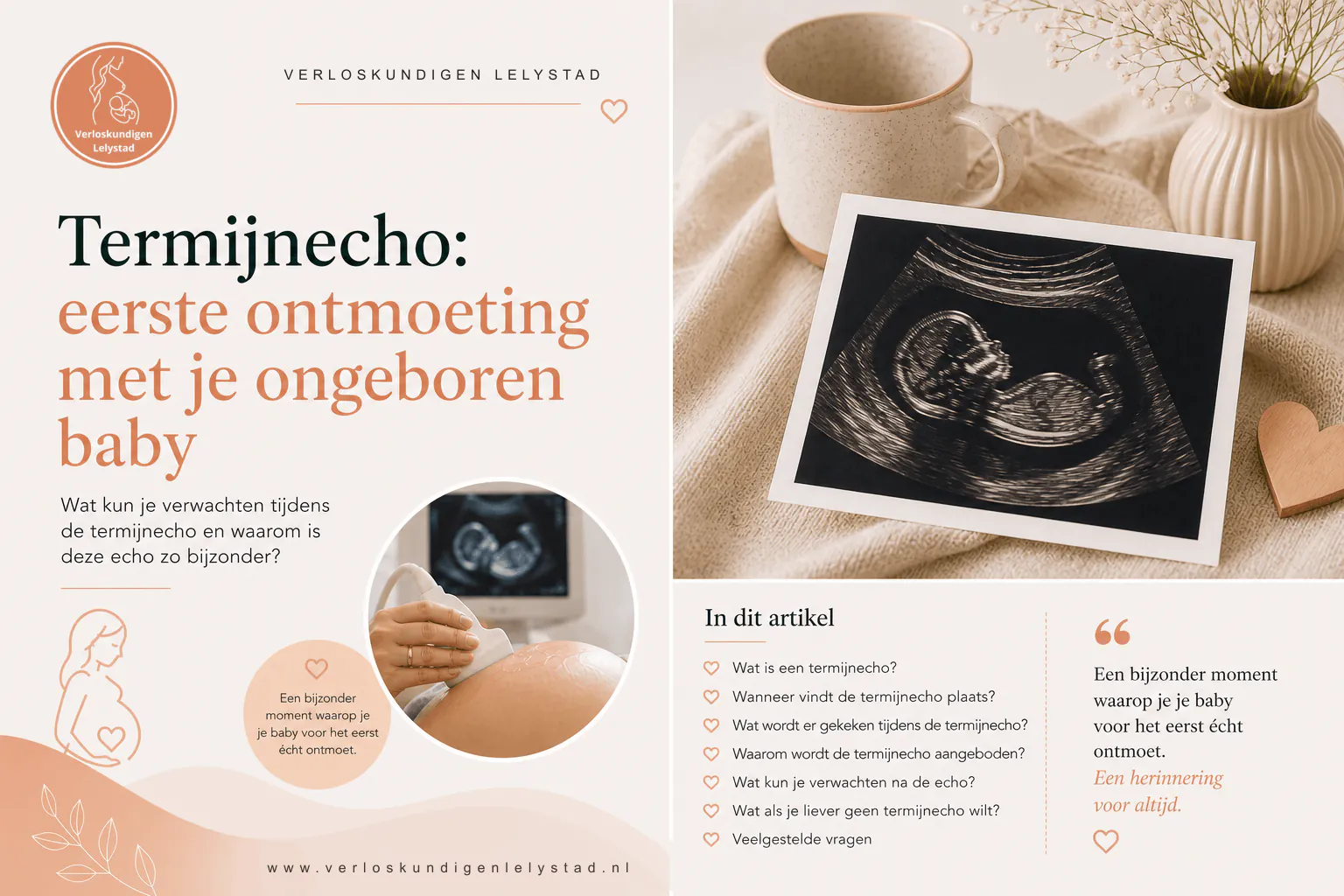 Termijnecho: eerste ontmoeting met je baby